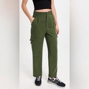 Green Reformation jackson cargo military tencel pants size zero 0 24 XS